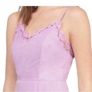 TOBI Romantic Laced Lavender Mini Dress